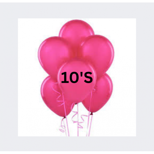 BALLOON PLAIN CERISE PINK 10'S BALLOON PLAIN CERISE PINK 10'S